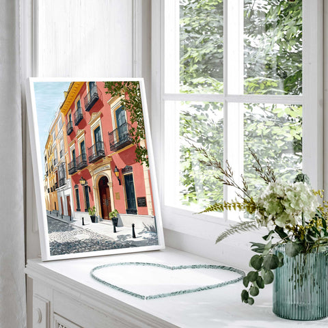 Spanish architecture poster