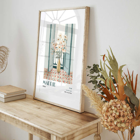 Spanish interior wall art print modern home decor