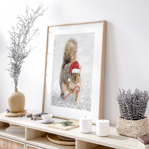Joyful Winter Animal Poster