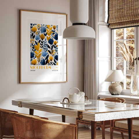 Stockholm Sweden art print Scandinavian home style