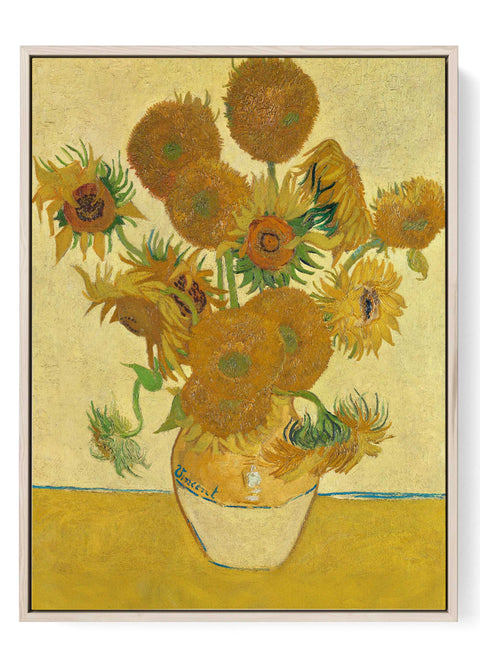 Sunflowers Wall Art Print van gogh style