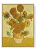 Sunflowers Wall Art Print - Van Gogh Style Flower Vase