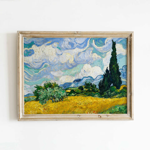 Swirling sky Van Gogh reproduction