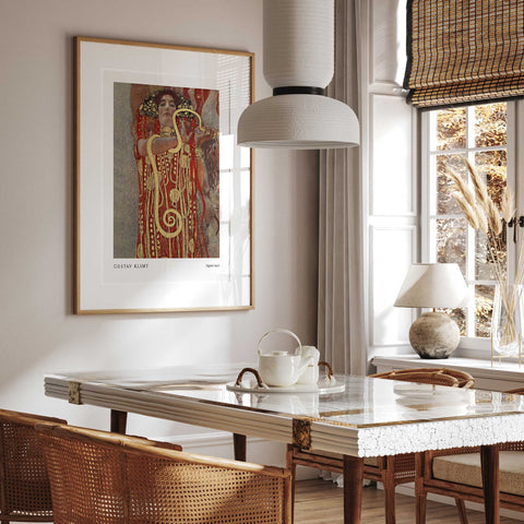 Symbolist woman portrait poster