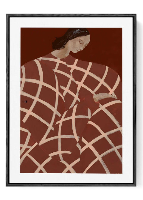 Terracotta feminine wall decor