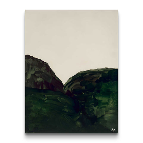 Textured green abstract artwork