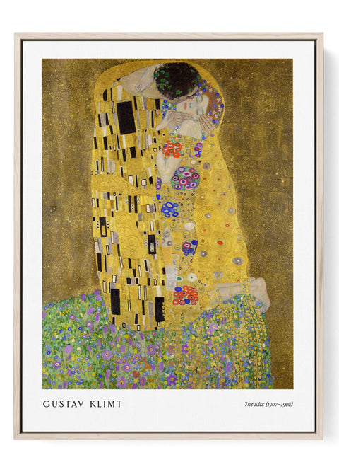 The kiss gustav klimt poster
