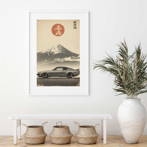 Traditional Japanese Style Automotive Art for modern home decor