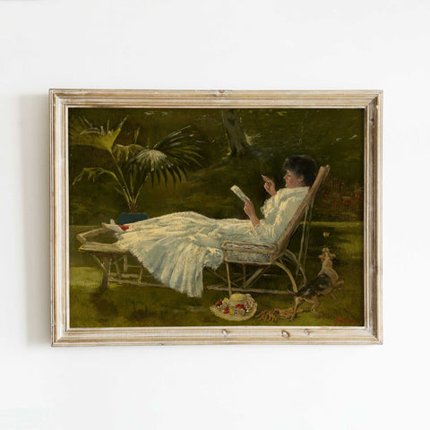 Traditional feminine wall art print