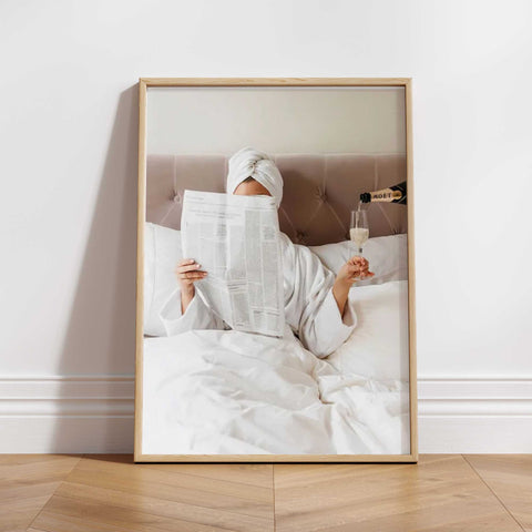 Relaxing Bedroom Poster - Scandinavian Design