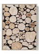 Rustic Log Pile Poster Nature Print