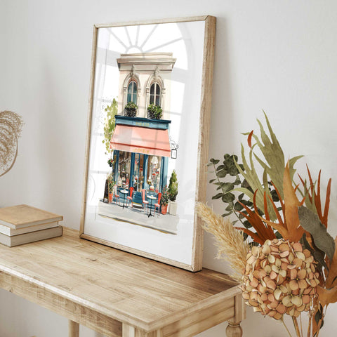 Travel-themed digital art print from Greece