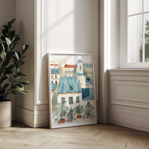 Traveler’s Wall Art – Vibrant Paris Vignette
