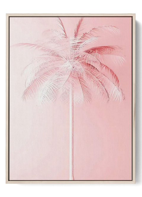 Tropical Pink Palm Beach Poster OA185-I