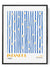 Turkish inspired floral artwork modern minimalist poster