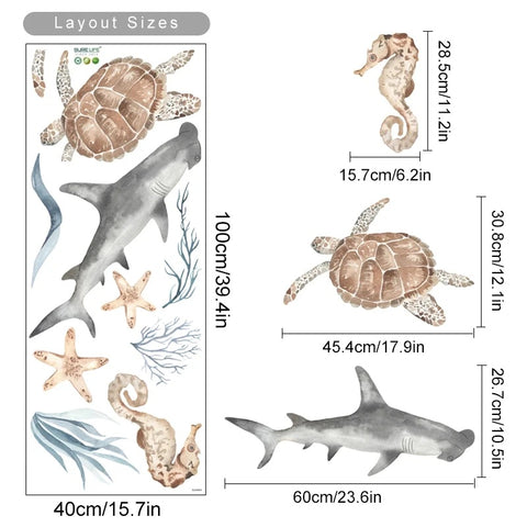 Turtle Ocean Wall Sticker