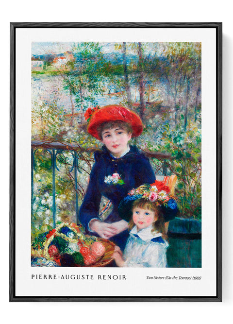 Two sisters on the terrace renoir print
