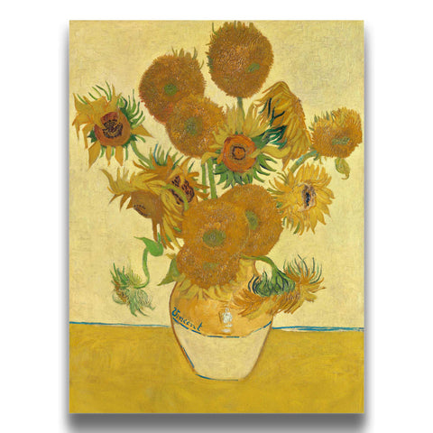 Van gogh inspired sunflowers poster