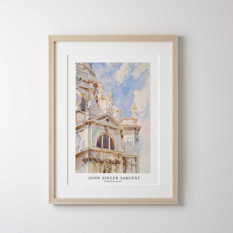 Venice church watercolor art print