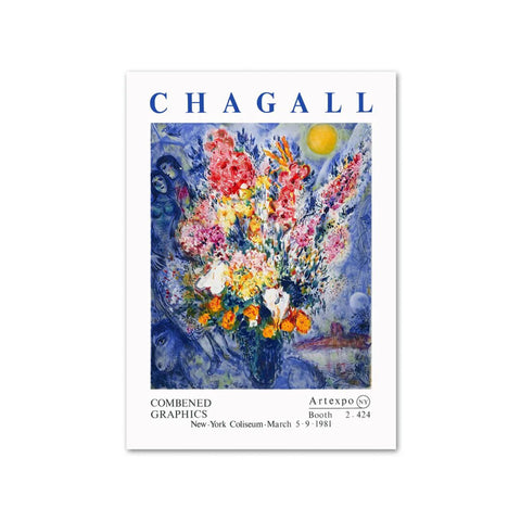 Vibrant Artexpo Bouquet - Chagall's Dream Canvas