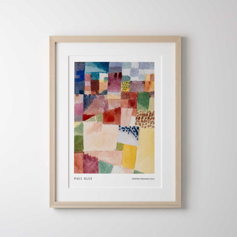 Vibrant abstract modern art print