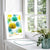 Vibrant floral artwork poster Buenos Aires design