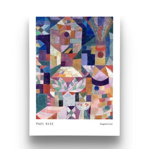Vibrant pastel abstract print