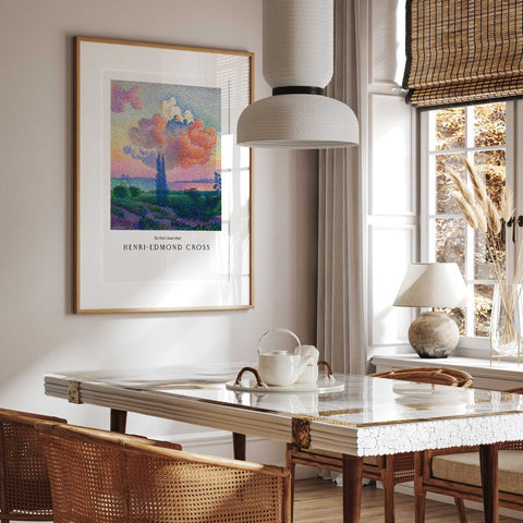 Vibrant sunset seascape art print