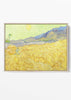 Wheatfield with a Reaper (1889) Art Print – Van Gogh Landscape Wall Art