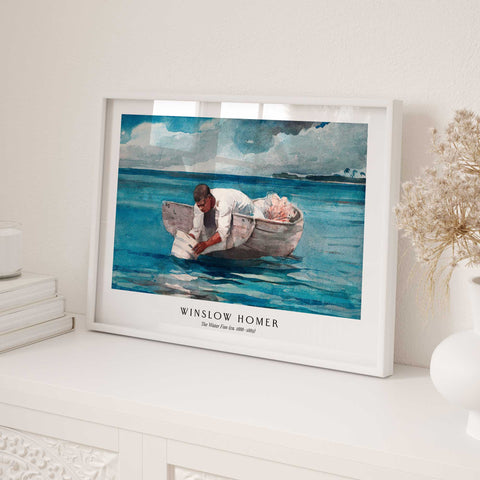 Vintage maritime watercolor reproduction