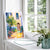 Warm European patio watercolor home decor