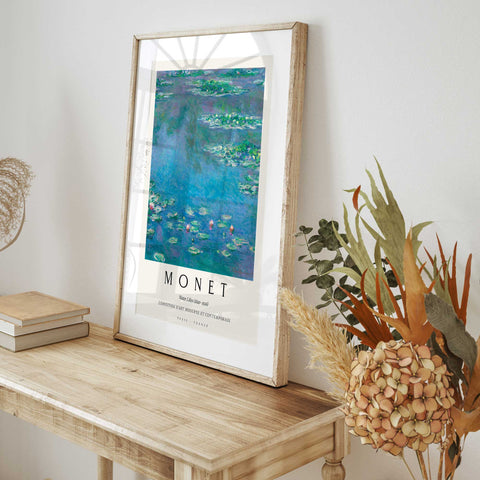 Water lilies impressionist art decor