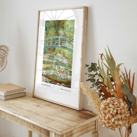 Water lilies pond art print