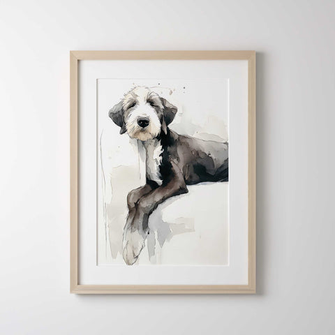 Watercolor puppy dog home decor