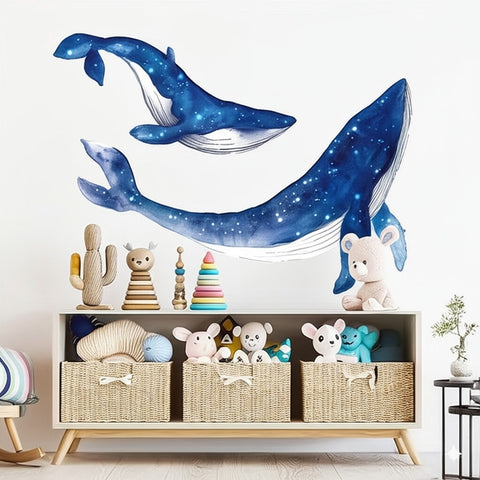 Marine animals wall decals kids bedroom decor