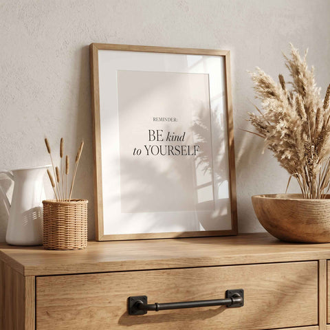 Wellness affirmation wall decor