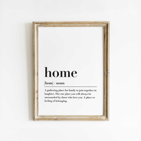 Belonging and Love Home Print – Warm Aesthetic