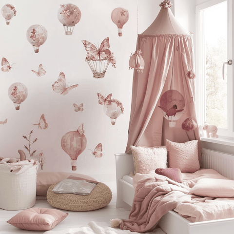 Whimsical Animal Wall Decals for Kids' Rooms