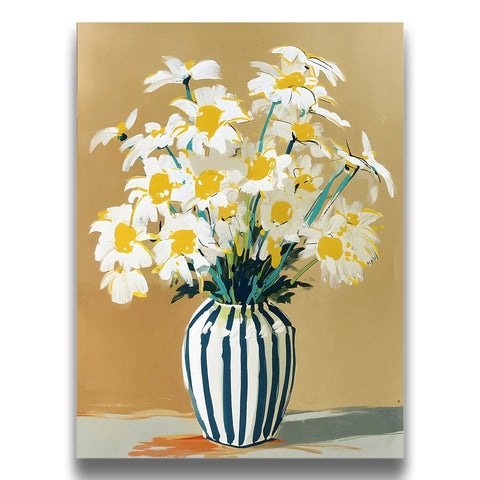 Abstract Daisy Bouquet Art Print