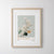 White blossom flower wall art for living room decor