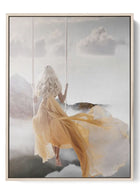 Ethereal Mountain Swing Poster - Dreamy Escape Canvas Wall Art