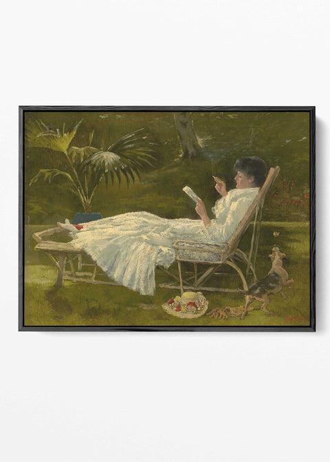 Woman Reading 1910 art print