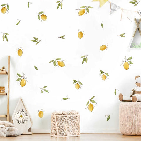 Yellow Lemon Peel And Stick Decals