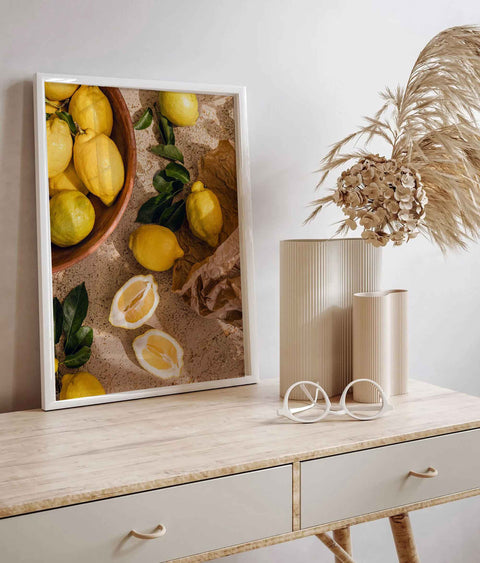 Yellow Lemon Wall Art