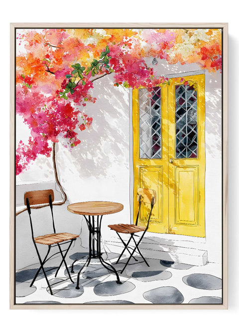 Yellow door print