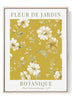 Yellow Floral Pattern – Vintage Inspired Daisy Botanical Print