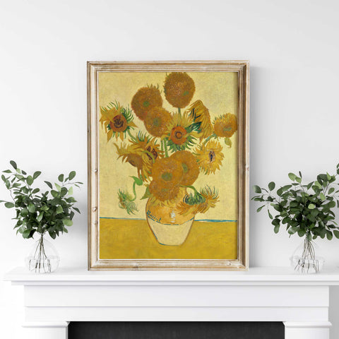 Yellow sunflowers painting reproduction