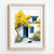 Yellow tree and cat scene for modern home decor