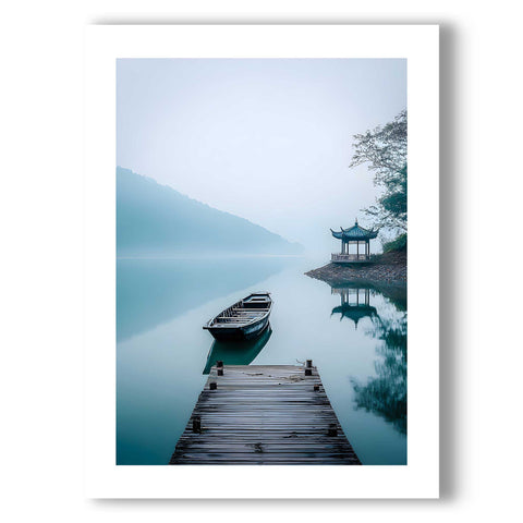 Zen-inspired architectural wall art for a minimalist home interior.