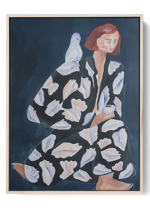 Reflective Woman Painting